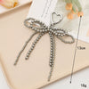 Pearl Bow Beads Handmade Pendant Luggage Keychain Jewelry Accessories