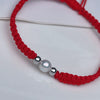 Pearl Bracelet Copper Alloy Freshwater Pearls Rice Type Water Drop Shape Red Rope Handwoven