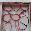 Pearl Bracelet Copper Alloy Freshwater Pearls Rice Type Water Drop Shape Red Rope Handwoven