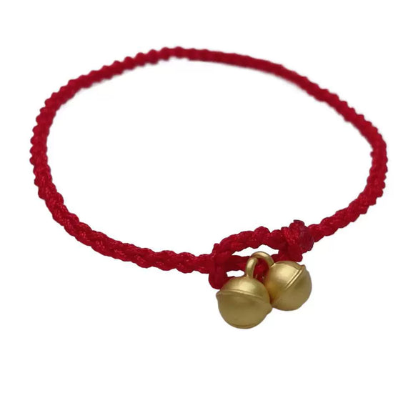 Pearl Bracelet Copper Alloy Freshwater Pearls Rice Type Water Drop Shape Red Rope Handwoven