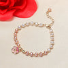Pearl Bracelet Freshwater Pearl Copper Alloy Heart Shaped Women's Jewelry