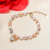 Pearl Bracelet Freshwater Pearl Copper Alloy Heart Shaped Women's Jewelry