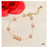 Pearl Bracelet Freshwater Pearl Copper Alloy Heart Shaped Women's Jewelry