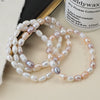 Pearl Bracelet Freshwater Pearl Rice Bead Elastic Minimalist Women's