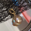 Pearl Bracelet Necklace Pendant Baroque Alien Shape Copper Plated With 14K Gold Genderless Style