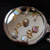 Pearl Bracelet Necklace Pendant Baroque Alien Shape Copper Plated With 14K Gold Genderless Style