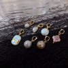 Pearl Bracelet Necklace Pendant Baroque Alien Shape Copper Plated With 14K Gold Genderless Style