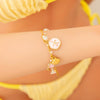 Pearl Bracelet Stainless Steel Titanium Steel Geometric Starfish Shell Pendant Electroplating Light Luxury Fashion Minimalist Jewelry For Women And Unisex