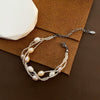 Pearl Bracelet Titanium Steel Geometric Electroplating Light Luxury Women's