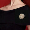Pearl Brooch Retro Style Zinc Alloy Star Electroplated Clothes Accessories