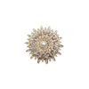 Pearl Brooch Retro Style Zinc Alloy Star Electroplated Clothes Accessories