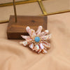 Pearl Brooch Sea Bamboo Tassel Flower Retro Style Fruit Shape Electroplated