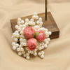 Pearl Brooch Sea Bamboo Tassel Flower Retro Style Fruit Shape Electroplated