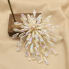 Pearl Brooch Sea Bamboo Tassel Flower Retro Style Fruit Shape Electroplated