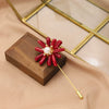 Pearl Brooch Sea Bamboo Tassel Flower Retro Style Fruit Shape Electroplated