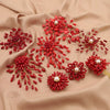Pearl Brooch Sea Bamboo Tassel Flower Retro Style Fruit Shape Electroplated