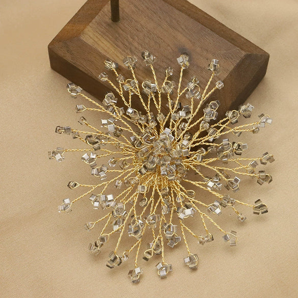 Pearl Brooch Sea Bamboo Tassel Flower Retro Style Fruit Shape Electroplated