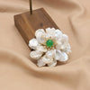 Pearl Brooch Sea Bamboo Tassel Flower Retro Style Fruit Shape Electroplated