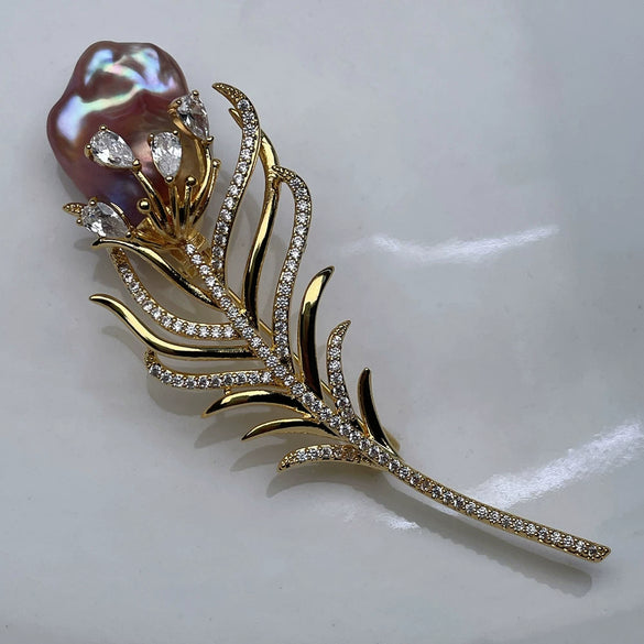 Pearl Brooch Women's Light Luxury Minimalist Accessories