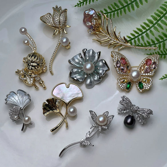 Pearl Brooch Women's Light Luxury Minimalist Accessories