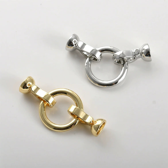 Pearl Buckle Beaded Bracelet Necklace Accessories Copper Electroplated