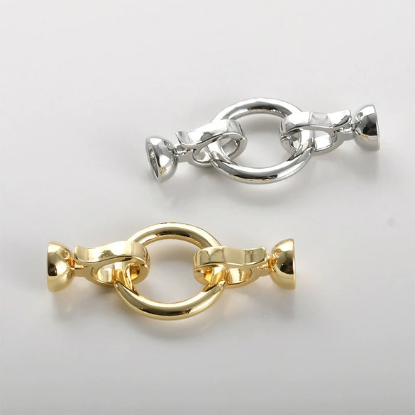 Pearl Buckle Beaded Bracelet Necklace Accessories Copper Electroplated