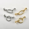Pearl Buckle Beaded Bracelet Necklace Accessories Copper Electroplated