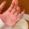 Pearl Butterfly Alloy And Copper Necklace For Women Electroplated With Bow Tie Insect And Star Shape Patterns