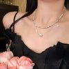 Pearl Butterfly Alloy And Copper Necklace For Women Electroplated With Bow Tie Insect And Star Shape Patterns