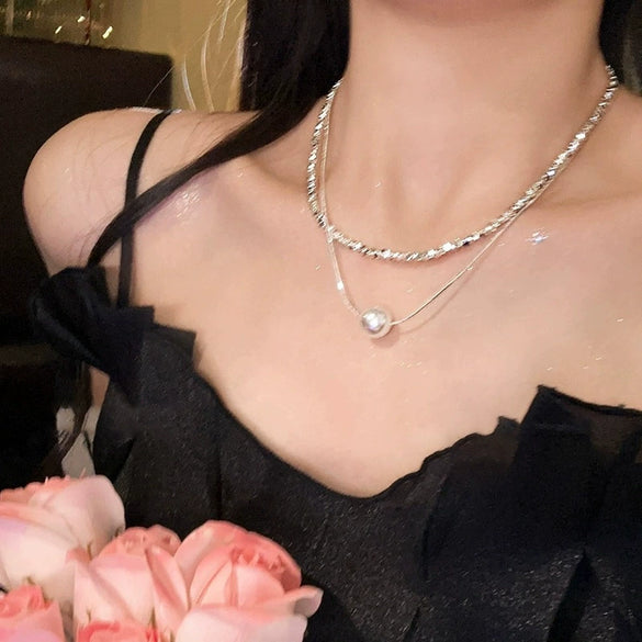 Pearl Butterfly Alloy And Copper Necklace For Women Electroplated With Bow Tie Insect And Star Shape Patterns
