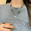 Pearl Butterfly Alloy And Copper Necklace For Women Electroplated With Bow Tie Insect And Star Shape Patterns