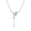 Pearl Butterfly Alloy And Copper Necklace For Women Electroplated With Bow Tie Insect And Star Shape Patterns