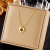 Pearl Butterfly Diamond Pendant Necklace Titanium Steel Electroplating Women's Retro Light Luxury Multilayered