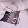 Pearl Butterfly Retro Natural Style Real Gold Plated Micro Inlaid Zircon Necklace