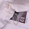Pearl Butterfly Retro Natural Style Real Gold Plated Micro Inlaid Zircon Necklace