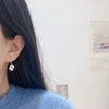 Pearl Cat Claw Women's Earrings Natural And Breeding Freshwater Pearls Nearly Round Shape Cartoon Style