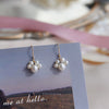 Pearl Cat Claw Women's Earrings Natural And Breeding Freshwater Pearls Nearly Round Shape Cartoon Style