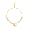 Pearl Cat's Eye Women's Adjustable Geometric Real Gold Electroplated Bracelet
