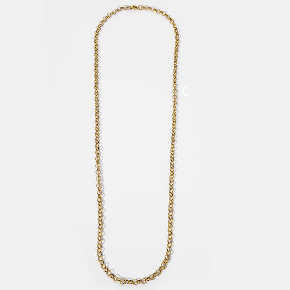 Pearl Chain Stainless Steel Geometric Minimalist Electroplating Pendant Chain