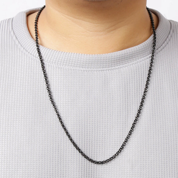 Pearl Chain Stainless Steel Geometric Minimalist Electroplating Pendant Chain