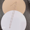 Pearl Clavicle Chain Necklace Retro Simple Geometric Style