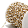 Pearl Clip Bead Chain Stainless Steel Handmade Jewelry Accessories With Vacuum Plated And Electroplated Treatment