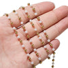 Pearl Clip Bead Chain Stainless Steel Handmade Jewelry Accessories With Vacuum Plated And Electroplated Treatment