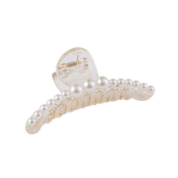 Pearl Clip Headwear Acrylic Geometric Women's Electroplating Hair Jewelry