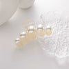 Pearl Clip Headwear Acrylic Geometric Women's Electroplating Hair Jewelry