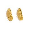 Pearl Conch Stainless Steel Geometric Earrings Electroplated Fashion Minimalist For Women