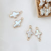 Pearl Cross Copper Gold Plated Small Accessories For Diy