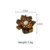 Pearl Dongling Jade Stacked Necklace With Tiger Eye Stone Pendant Electroplated Flower Style