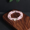 Pearl Double Circle Handmade Bracelet Gentle Elegant Retro Style Unisex