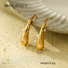 Pearl Drop Shape Titanium Steel Stainless Steel Electroplated Vintage Women's Earrings